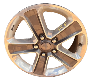 2018-2023 Jeep Wrangler Gray 17x7.5 5-Spoke Polished Alloy Wheel (Used OEM)