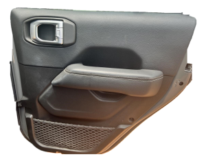2018-2026 Jeep Wrangler Black Door Interior Trim Panel - Rear, Right (Passenger) (Used OEM)