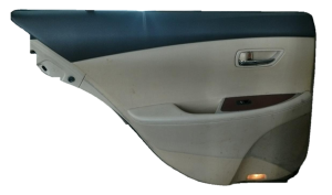 2007-2012 Lexus ES350 Tan Door Interior Trim Panel with Power Windows and Locks - Rear, Left (Driver) (Used OEM)