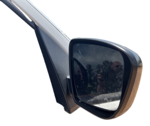 2022-2025 Nissan Frontier White Manual Door/Side View Mirror - Right (Passenger) (Used OEM)