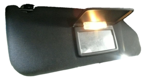 2011-2014 Dodge Avenger Black Illuminated Sun Visor - Right (Passenger) (Used OEM)