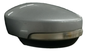 2012-2014 Ford Focus Silver Power Door/Side View Mirror - Left (Driver) (Used OEM)