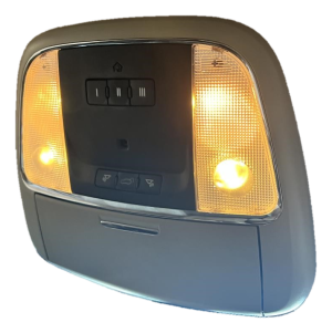 2011-2022 Jeep Grand Cherokee Tan Overhead Console Panel with Garage Door Opener (Used OEM)