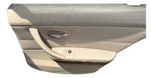 2007-2011 BMW 335i Tan Door Interior Trim Panel - Rear, Right (Passenger) (Used OEM)
