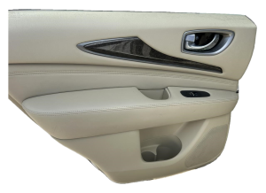 2014-2020 INFINITI QX60 Tan Door Interior Trim Panel with Power Windows and Locks - Rear, Right (Passenger) (Used OEM)