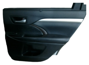 2014-2019 Toyota Highlander Black Door Interior Trim Panel - Rear, Right (Passenger) (Used OEM)