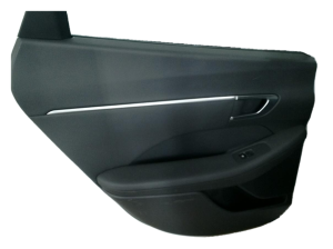 2020-2023 Hyundai Sonata Black Door Interior Trim Panel with Power Windows and Locks - Rear, Left (Driver) (Used OEM)
