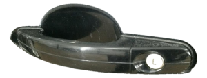 2013-2019 Ford Escape Black Exterior Door Handle with Key Cylinder Hole - Front, Left (Driver) (Used OEM)