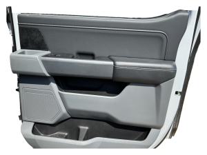 2021-2025 Ford F-150 Gray Door Interior Trim Panel - Rear, Right (Passenger) (Used OEM)