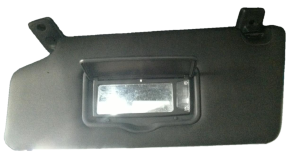 2010-2014 Ford F-150 Black Illuminated Sun Visor without Garage Door Opener - Left (Driver) (Used OEM)