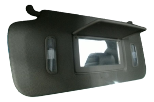 2015-2020 GMC Yukon XL Tan Sun Visor with Illuminated Vanity Mirror - Left (Driver) (Used OEM)