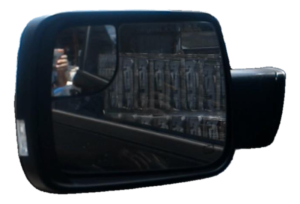 2019-2024 Ram 1500 Black Power Door/Side View Mirror - Left (Driver) (Used OEM)