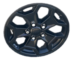 2023 Jeep Wrangler Black 17x7.5 Y-Spoke Black Painted Alloy Wheel (Used OEM)