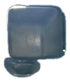 2018-2026 Jeep Wrangler Gray Manual Door/Side View Mirror - Left (Driver) (Used OEM)