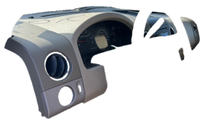 2006-2008 Lincoln Mark LT Tan Speedometer Surround Instrument Panel Bezel (Used OEM)
