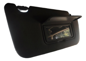 2012-2016 Nissan LEAF Black Sun Visor - Right (Passenger) (Used OEM)