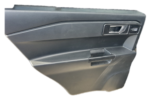 2020-2024 Ford Police Interceptor Utility Black Police Package Door Interior Trim Panel - Rear, Left (Driver) (Used OEM)