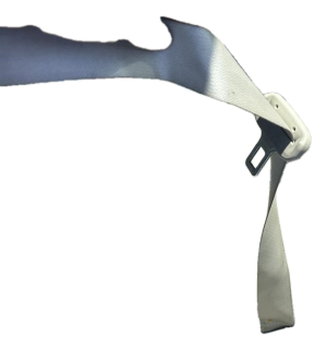 2007-2009 Mazda CX-7 Beige Seat Belt Assembly with Pretensioner - Front, Right (Passenger) (Used OEM)