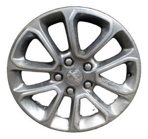 2014-2016 Jeep Grand Cherokee 18x8 Polished Smoked Hyper Alloy Wheel (Used OEM)