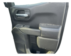 2020-2024 GMC Sierra 2500 HD Black Door Interior Trim Panel - Rear, Right (Passenger) (Used OEM)