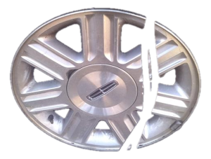 2002 Lincoln Navigator Silver 17x7.5 7-Spoke Polished Alloy Wheel (Used OEM)