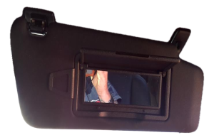2008-2014 Mercedes-Benz C300 Black Illuminated Sun Visor - Right (Passenger) (Used OEM)