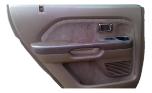 2003-2008 Honda Pilot Beige Door Interior Trim Panel with Power Windows and Locks - Rear, Left (Driver) (Used OEM)