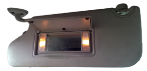 2012 Chrysler 300 Gray Sun Visor with Illuminated Vanity Mirror - Left (Driver) (Used OEM)