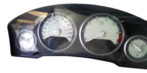 2010 Dodge Grand Caravan 4-Pod Silver Gauge Instrument Cluster with Information Center (Used OEM)