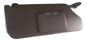 2011-2014 Dodge Avenger Tan Illuminated Sun Visor - Right (Passenger) (Used OEM)