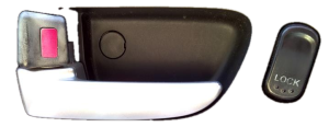 2006-2010 Mazda 5 Silver Interior Door Handle - Left (Driver) (Used OEM)