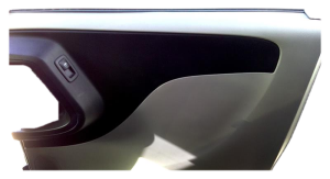 2011-2020 Dodge Grand Caravan Black Front Door Interior Trim Panel - Rear, Right (Passenger) (Used OEM)