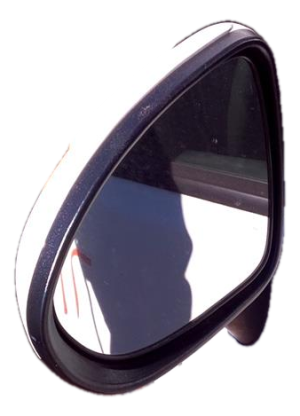 2014-2017 Kia Rio White Power Door/Side View Mirror - Left (Driver) (Used OEM)