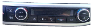 2015-2016 Toyota Highlander Black Temperature Control Module - Front (Used OEM)