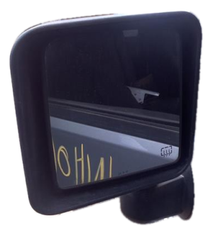 2011-2013 Jeep Wrangler Black Power Door/Side View Mirror - Left (Driver) (Used OEM)