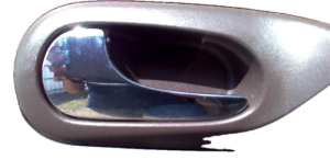 2008-2017 Buick Enclave Chrome Rear Interior Door Handle with Chrome Lever - Left (Driver) (Used OEM)