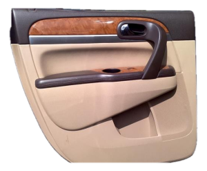 2007-2012 GMC Acadia Beige Door Interior Trim Panel with Power Windows and Locks - Rear (Used OEM)