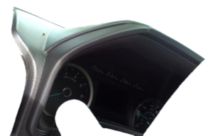 2015-2020 Ford F-150 Black Speedometer and Radio Surround Instrument Panel Bezel (Used OEM)