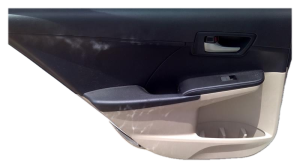 2012-2014 Toyota Camry Tan Door Interior Trim Panel - Rear (Used OEM)