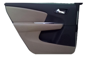 Fiat Freemont Tan Door Interior Trim Panel with Power Windows and Locks - Rear, Left (Driver) (Used OEM)