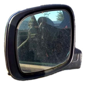 2008-2010 Dodge Grand Caravan Black Power Door/Side View Mirror - Left (Driver) (Used OEM)