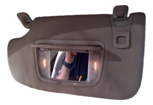 2015-2016 Ford Fusion Black Sun Visor with Illuminated Vanity Mirror - Left (Driver) (Used OEM)