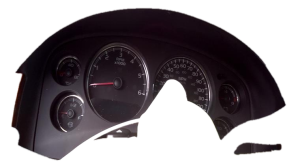 2007-2014 GMC Yukon XL 1500 Gray Wood Grain Radio and Speedometer Instrument Panel Bezel (Used OEM)