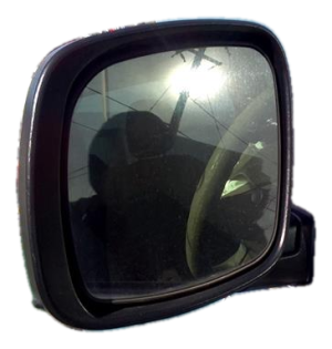 2008-2010 Dodge Grand Caravan Black Power Door/Side View Mirror - Left (Driver) (Used OEM)