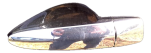 2009-2014 Nissan Maxima Black Exterior Door Handle - Rear, Left (Driver) (Used OEM)