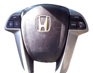 2010-2012 Honda Crosstour Black Steering Wheel Air Bag - Left (Driver) (Used OEM)