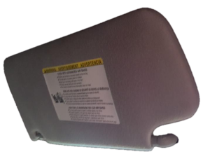 2008-2019 Toyota Sequoia Black Sun Visor without Illuminated Vanity Mirror - Right (Passenger) (Used OEM)