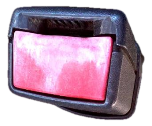 2011-2020 Dodge Grand Caravan Black Seat Belt Buckle - Front, Right (Passenger) (Used OEM)