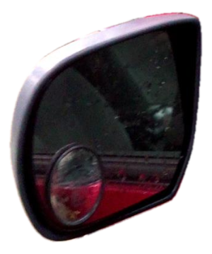 2001-2007 Ford Escape Red Power Door/Side View Mirror - Left (Driver) (Used OEM)