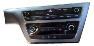 2015-2017 Hyundai Sonata Gray Speedometer and Radio Display Instrument Panel Bezel (Used OEM)